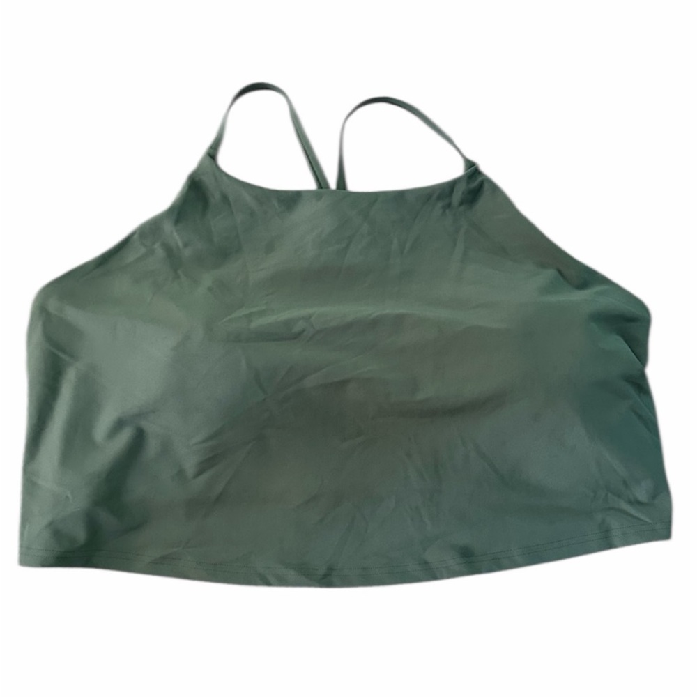 Old Navy Light Support PowerSoft Sports Bra Olive Green 3X - PTP 22”